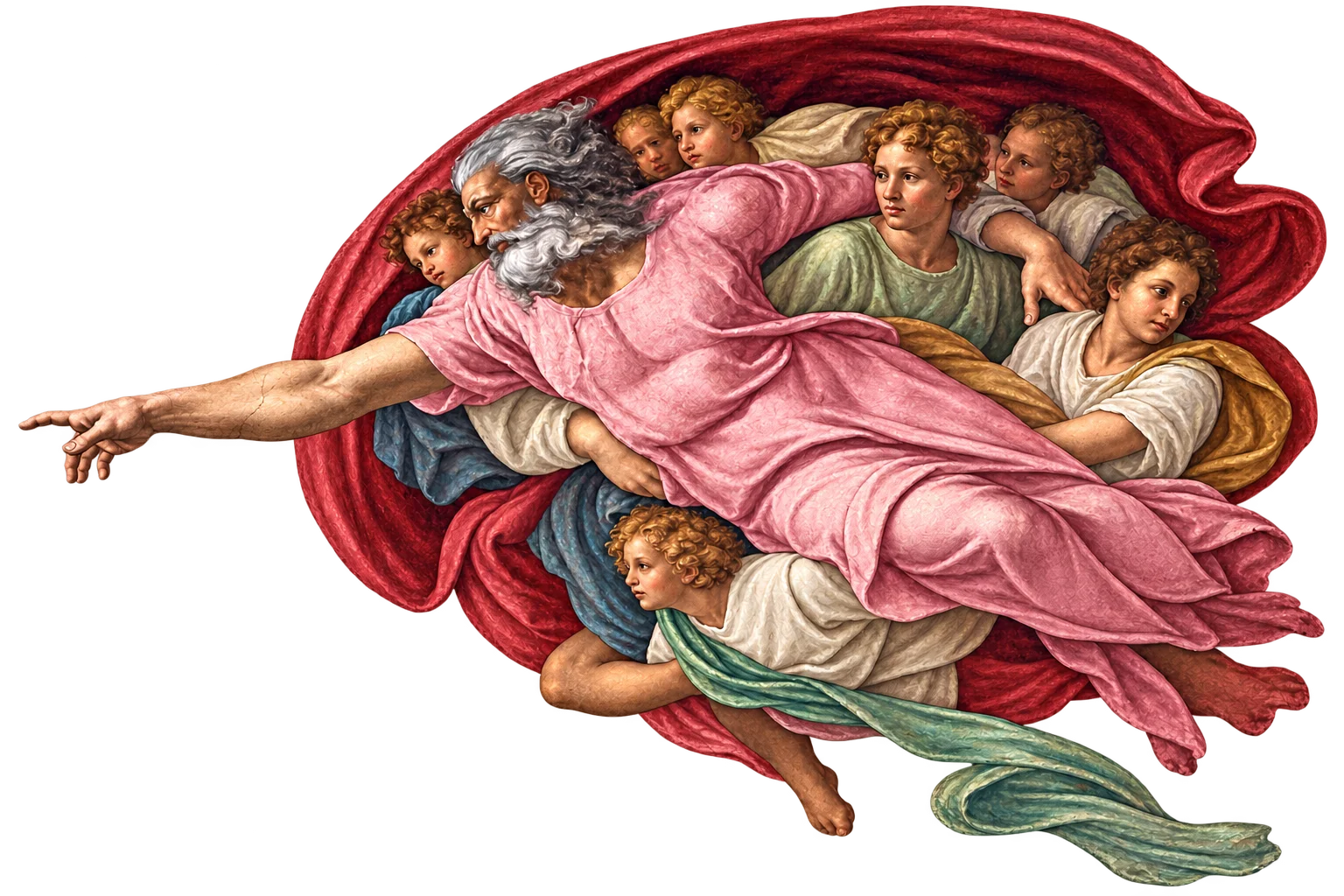 Detalhe da Criação de Adão, de Michelangelo: duas mãos quase se tocando